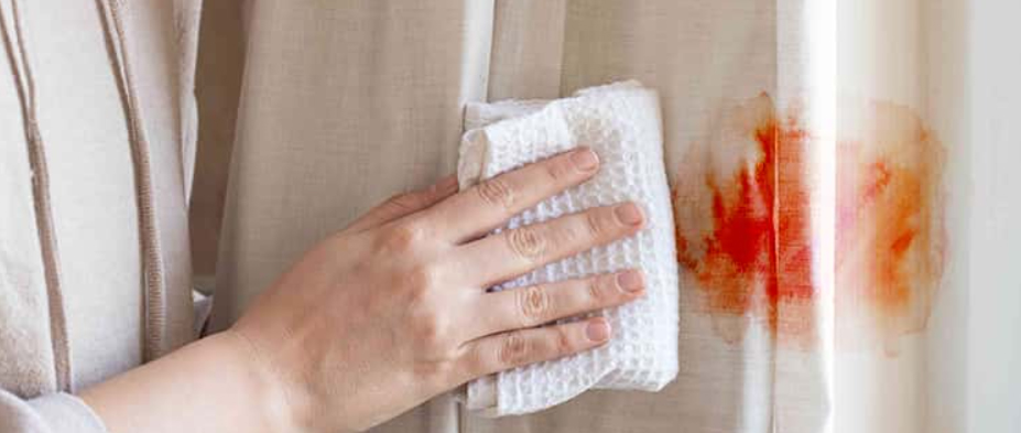 از بین بردن لکه رنگ