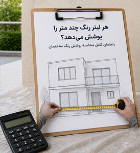 هر لیتر رنگ چند متر را پوشش می‌دهد